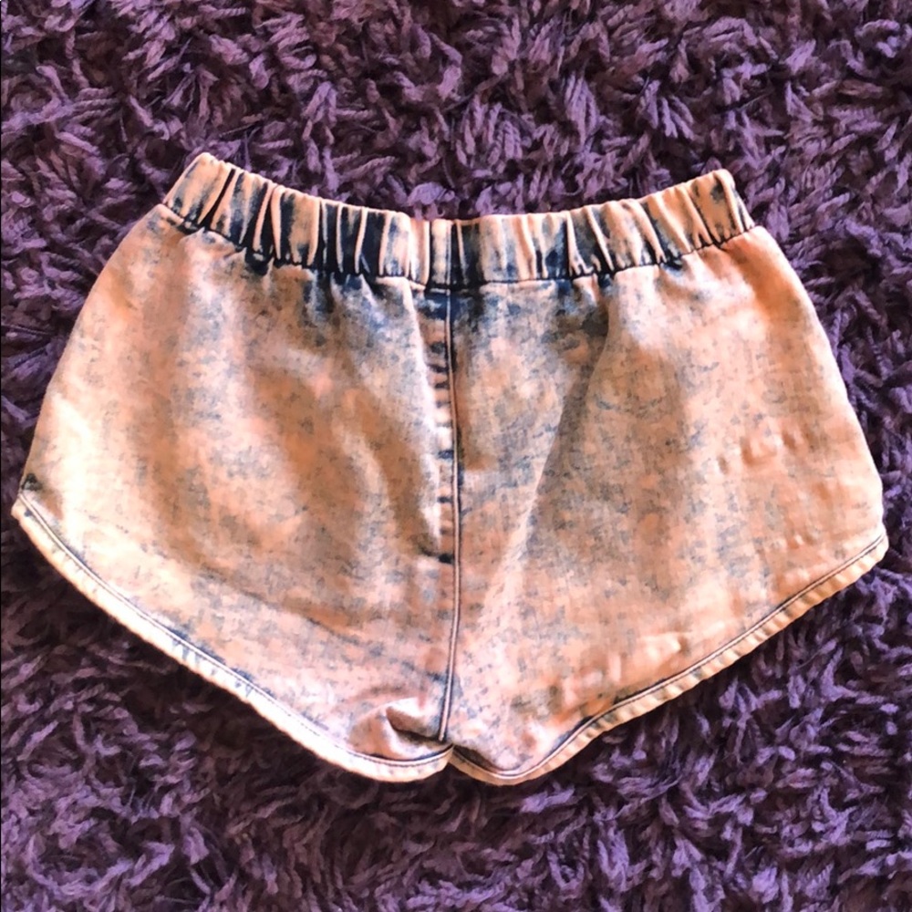 Love Culture acid wash shorts